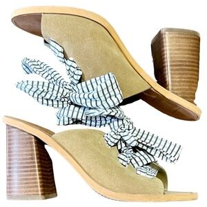 Dolce Vita Aleeya Leather Heeled Sandals - Size 8M